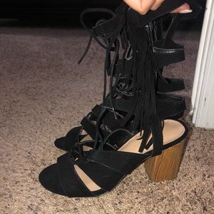 Lace-Up Heels